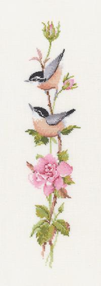 Sonatina Rose by Valerie Pfeiffer 14 Count Aida Counted Cross Stitch Kit from Heritage Crafts