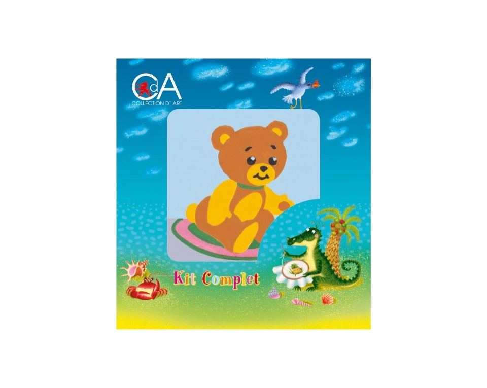 Childrens Tapestry Kit by Collection D’Art – Teddy Bear