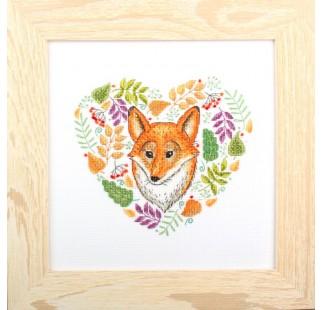 RTO Counted Cross Stitch Kit  – Forest Patterns – Fox with leaves & berries