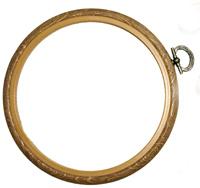4 inch Round Flexi Hoop by Siesta – Woodgrain effect