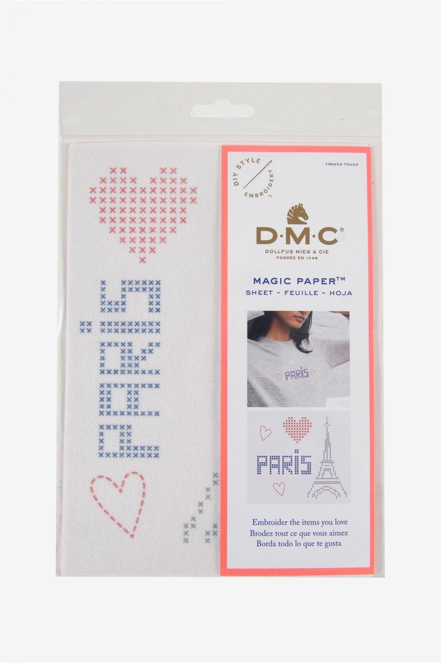 DMC Magic Paper – Paris- Printed design on soluble canvas