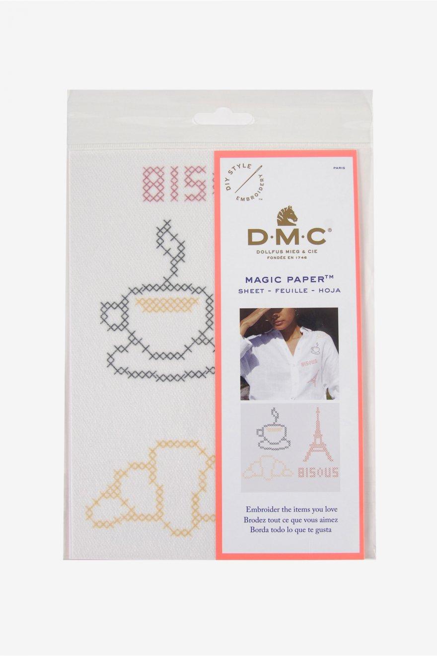 DMC Magic Paper – Paris – Printed design on soluble canvas- For cross stitch