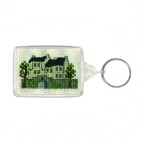 Castle  Key Ring Counted Cross Stitch Kit by Textile Heritage