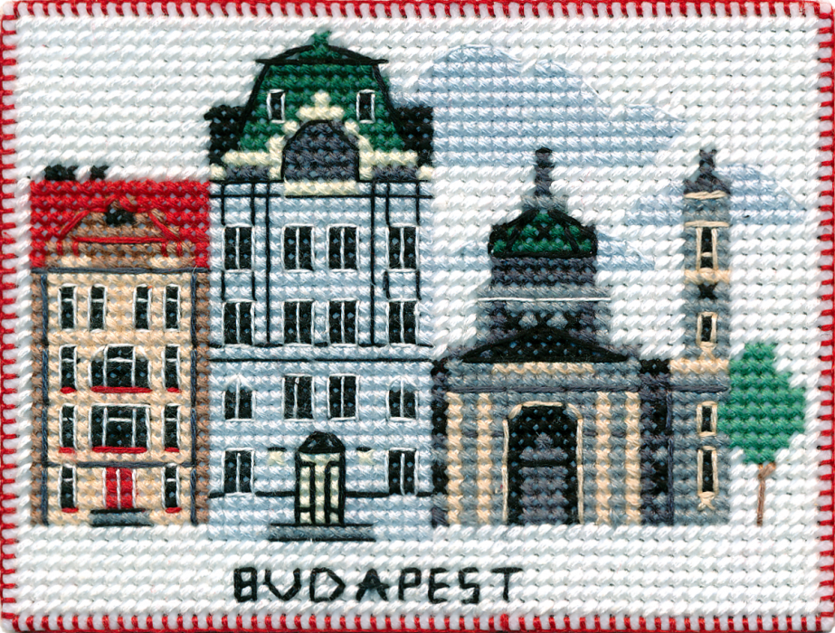 Oven Counted Cross Stitch Magnet Series – Capitals of the World – Budapest
