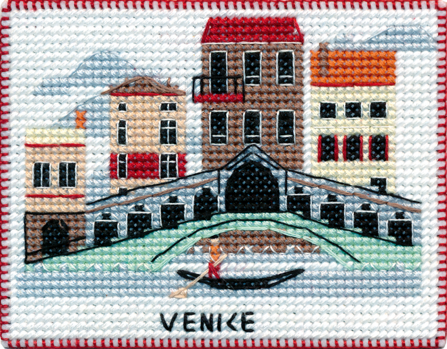 Oven Counted Cross Stitch Magnet Series – Cities of the World – Venice