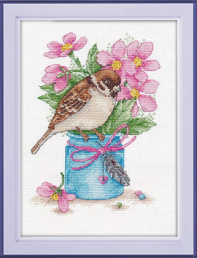 Oven Counted Cross Stitch kit – Spring Greetings 1200