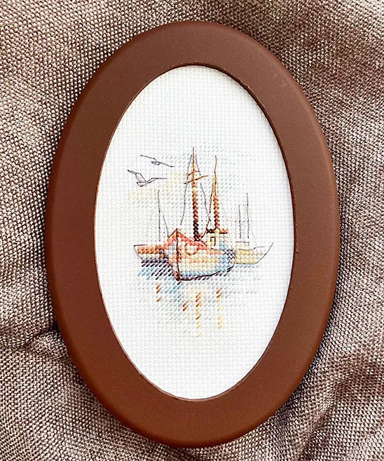 Alisa Counted Cross-Stitch Kit  – Boats at Dawn 0-196